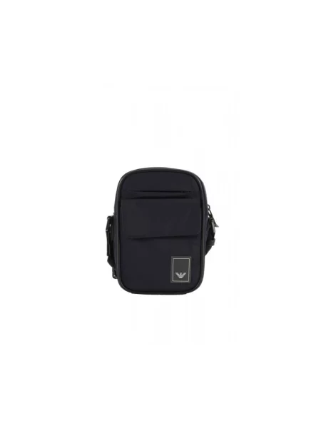 Torebka crossbody Emporio Armani z logo niebieska
