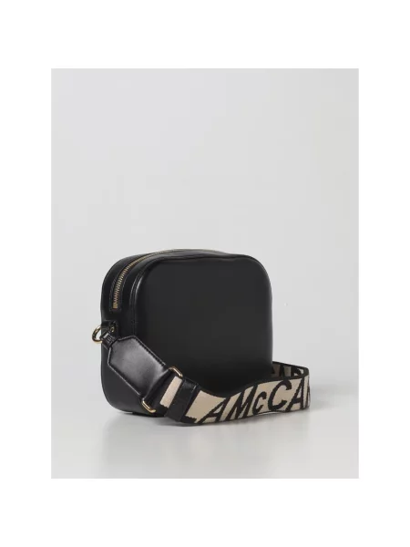 Torebka crossbody Stella Mccartney z logo czarna