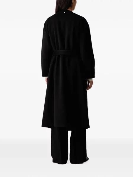 Cu centură palton Armani Exchange negru