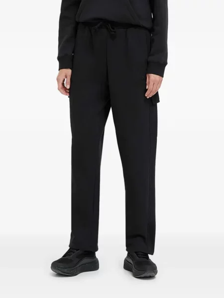 Spodnie Adidas w paski z autografem do biegania zielone