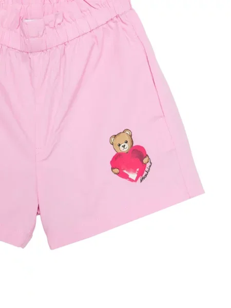 Szorty dziecięce Moschino różowe