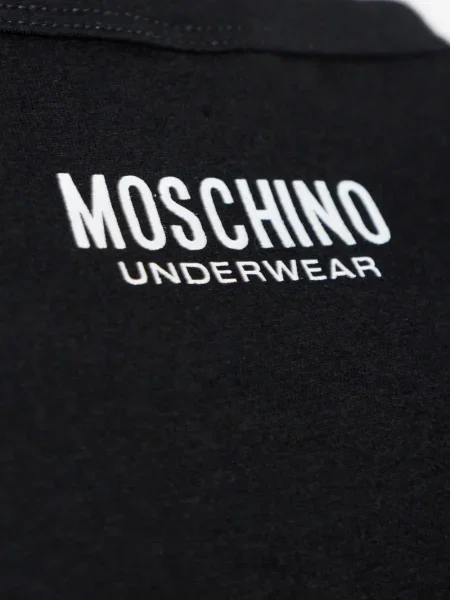 Тениска Moschino с кръгло деколте черно