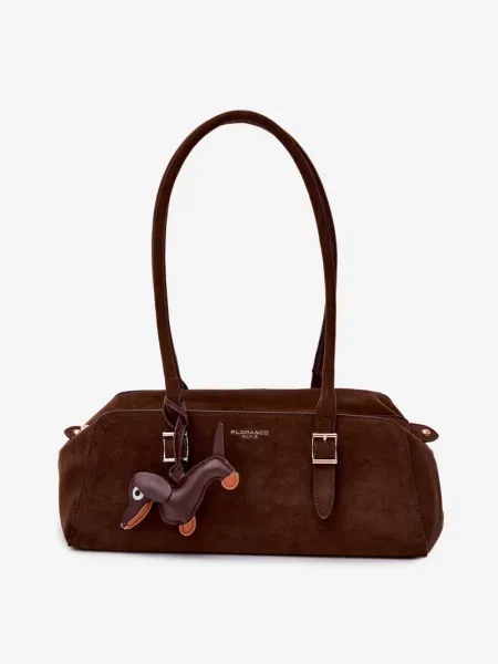 Geantă Flora & Co din piele maro