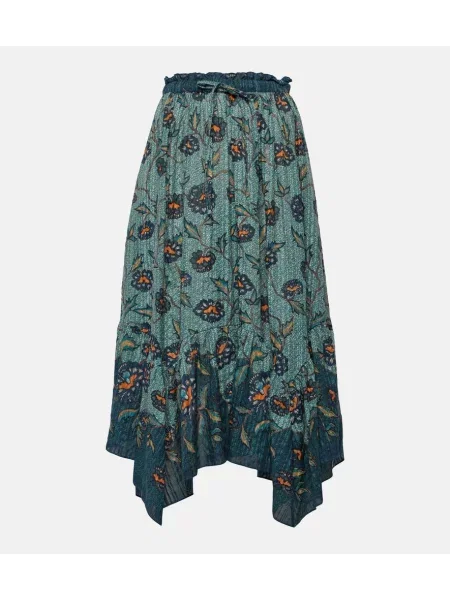 Fustă midi Ulla Johnson asimetrică