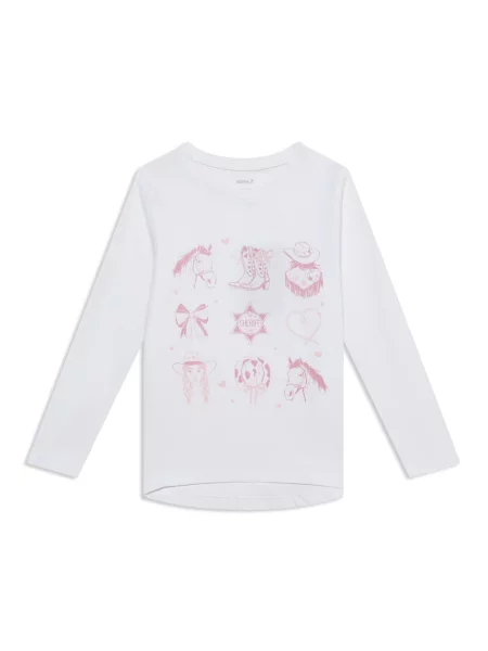 NAME IT Tricou NKFVIX roz pal alb