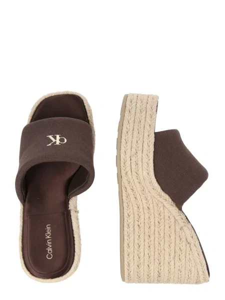 Calvin Klein Sandále čierna hnedá
