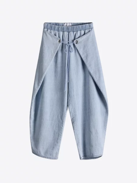 Pantaloni denim albastru
