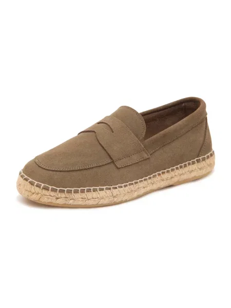 Loafersy Abarca skórzane zielone