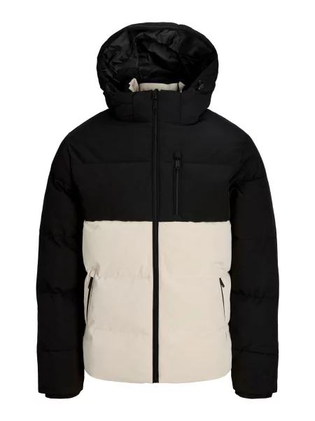 JACK & JONES Geacă de iarnă JJEBECKS ecru negru