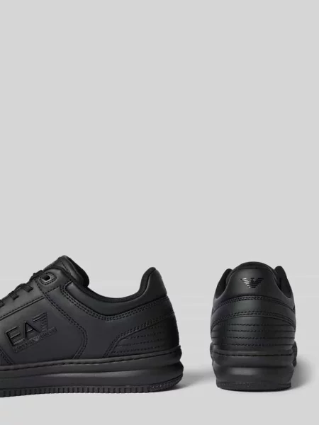Sneakersy z detalem z logo model ‘SLASHER’ Ea7 Emporio Armani czarne