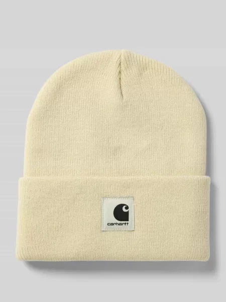 Czapka beanie z naszywką z logo model ‘Ashley’ Carhartt Work In Progress beżowa