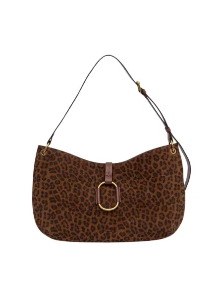 Twinset torebka hobo zamszowa brązowa