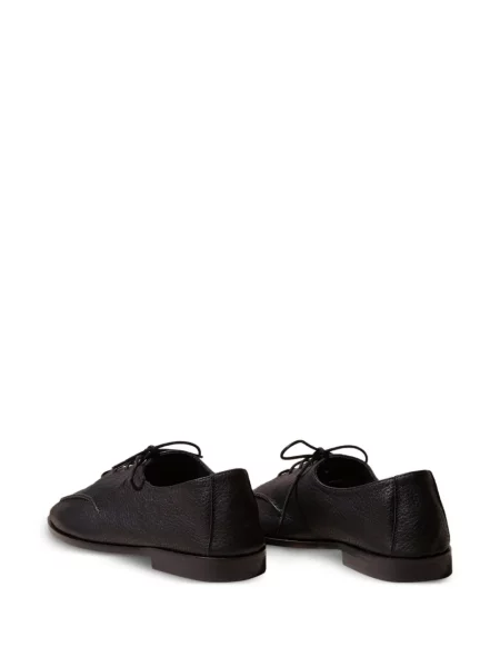 Pantofi loafer Hereu cu șireturi din piele negru