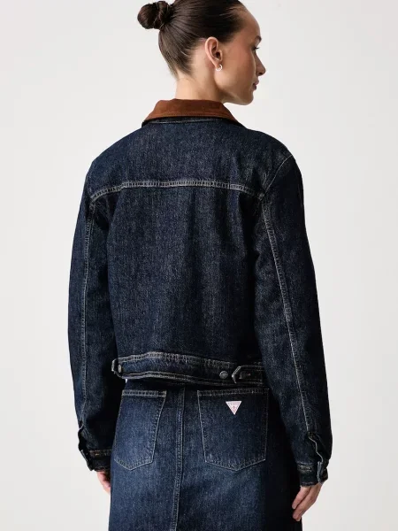Guess Jeans Kurtka jeansowa granatowy