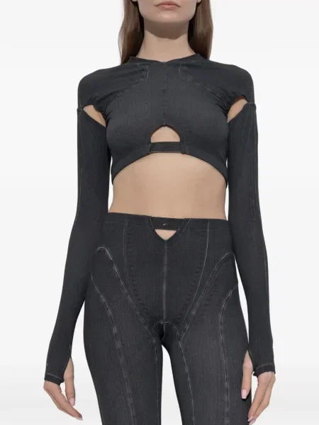 Top Nike lung negru