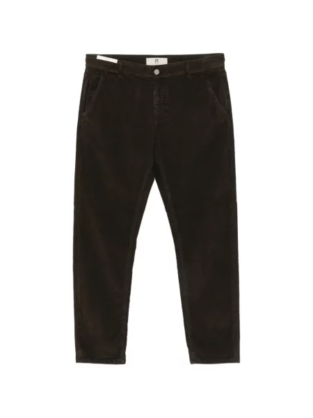 Pantaloni Pt Torino de catifea cord conici maro