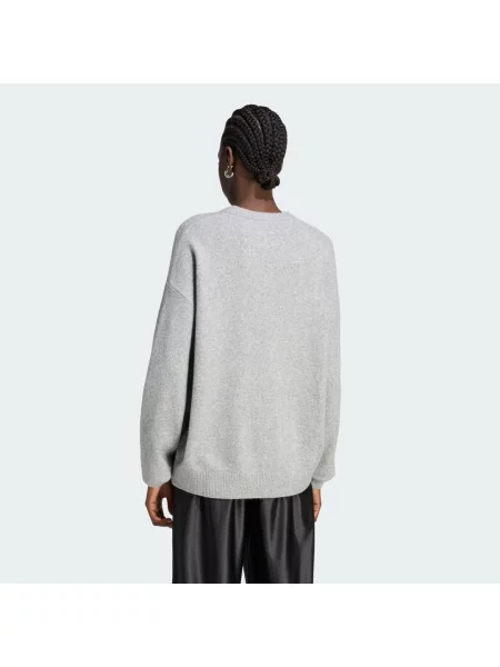 PLETENÝ SVETR ADIDAS ORIGINALS ATHL DEPT šedý