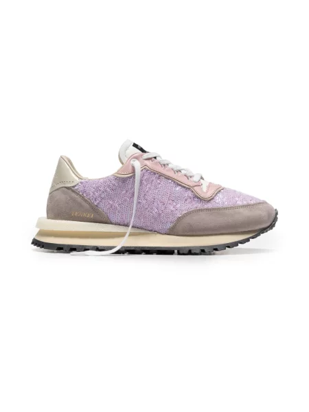 Sneakersy Hidnander skórzane fioletowe