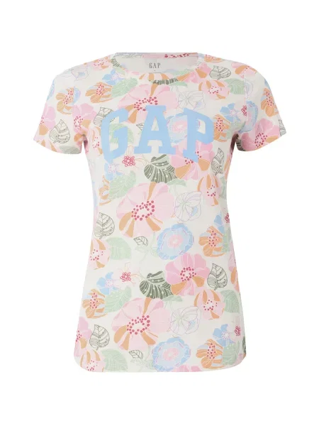 GAP Tricou CLASSIC albastru deschis / verde / roșu alb