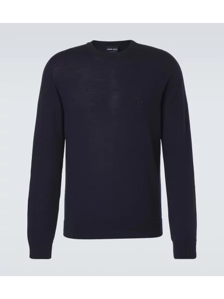 Pulover Giorgio Armani de lână albastru