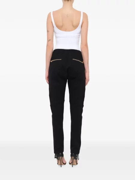 Pantaloni Balmain din jerseu negru