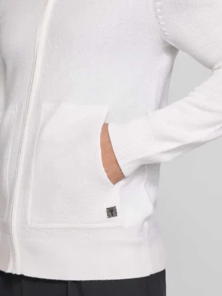 Kardigan rozpinany krój regular fit z czystej bawełny model „Widor” Joop! Collection beżowy