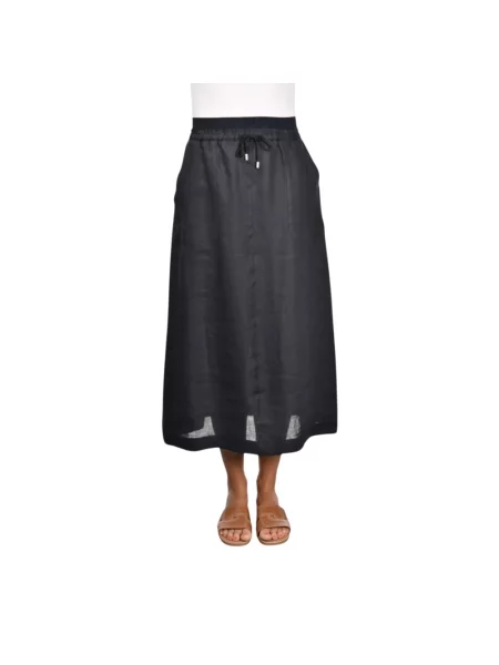 Spódnica midi Gran Sasso dzwony niebieska