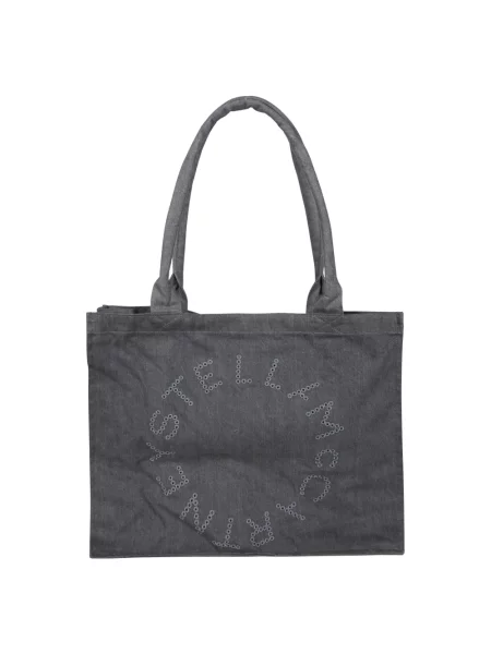 Shopperka Stella Mccartney z logo szara