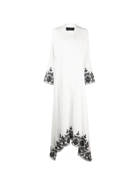 Haftowana sukienka maxi Tessitura Body Couture biała