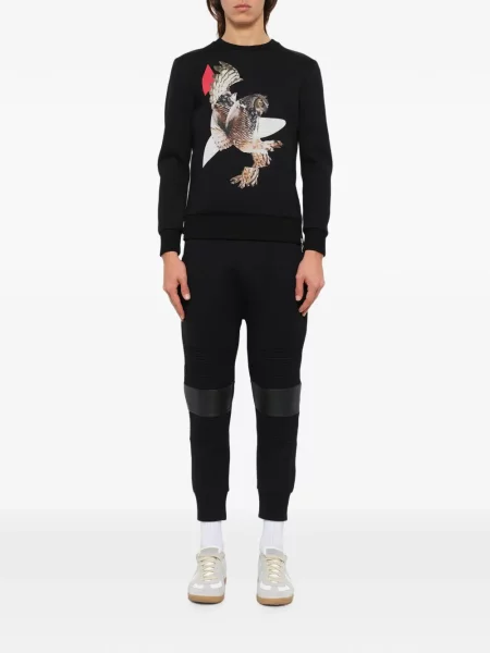 Pulover Neil Barrett cu imagine negru