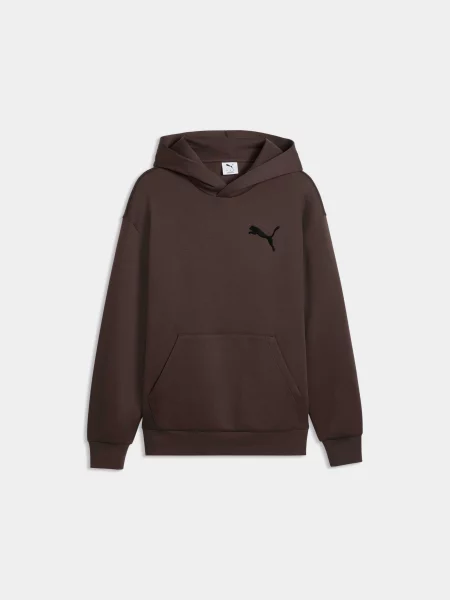 Худі PUMA Ess Elevated Cat Logo Hoodie комбінований верх коричневий