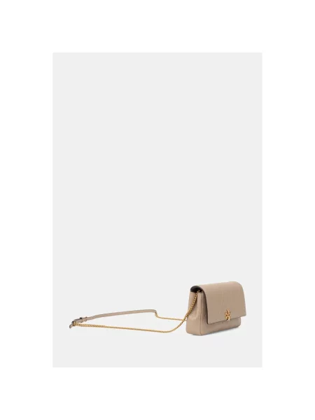 Tory Burch Torba Z Paskiem Charlie beige beżowa