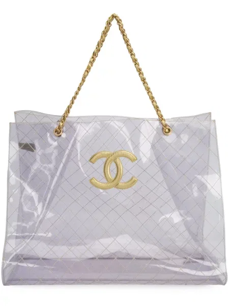 Prošívaná kabelka Chanel Pre-owned bílá