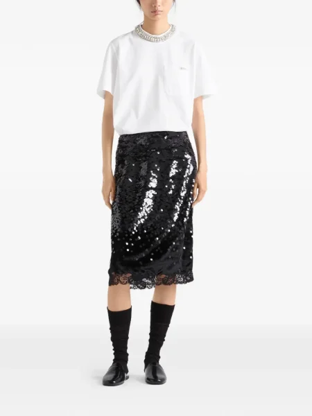 Tricou Prada alb
