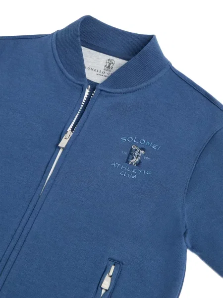 Dětska bomber bunda Brunello Cucinelli modrá