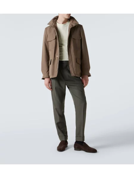 Tricou Loro Piana din jerseu verde
