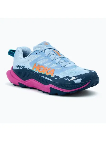 Дамски обувки за бягане Hoka Torrent 4 drizzle/fuchsia синьо
