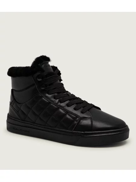 Baldinini Căptușite teniși din piele | shearling negru
