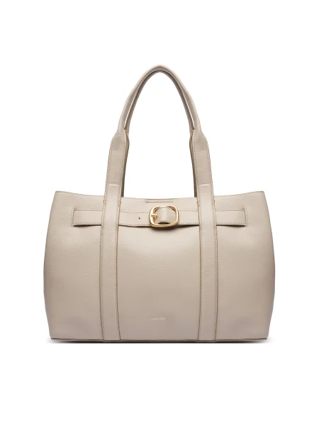 Calvin Klein Дамска чанта Buckle Medium Tote Екрю бежово