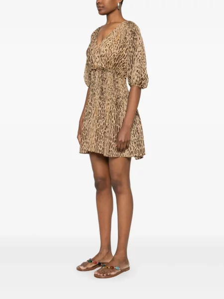Odgovarati mini haljina Liu Jo s printom s leopard uzorkom smeđa