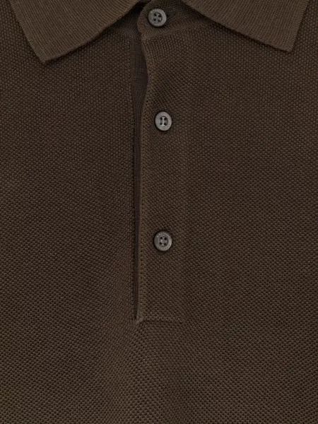 Scurt pulover Bramani Cashmere din cașmir maro