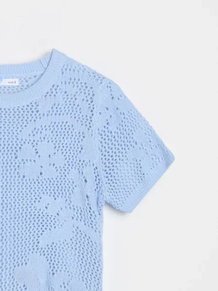 Светр-блузка блакитний