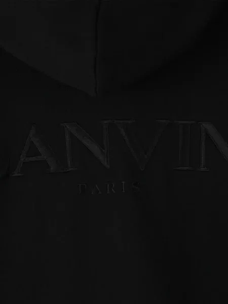Bluza z kapturem dziecięca Lanvin Enfant czarna