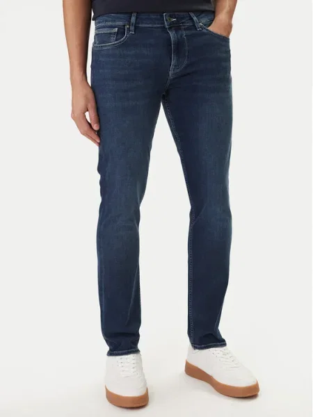 Guess Blugi Slim Tapered Fit albastru