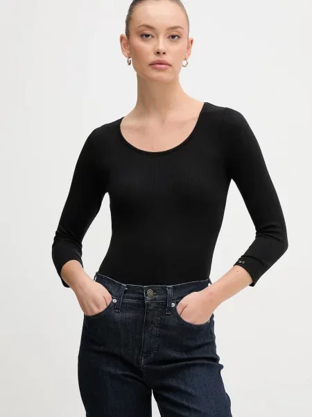 Боди United Colors of Benetton черно