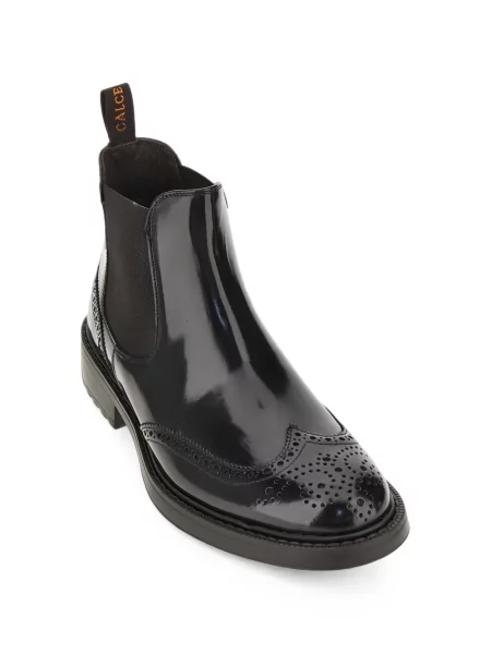 Brogues Calce din piele negru