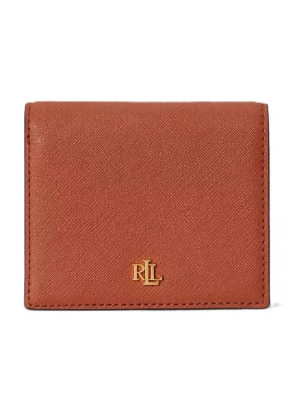 Lauren Ralph Lauren portfel skórzany czerwony