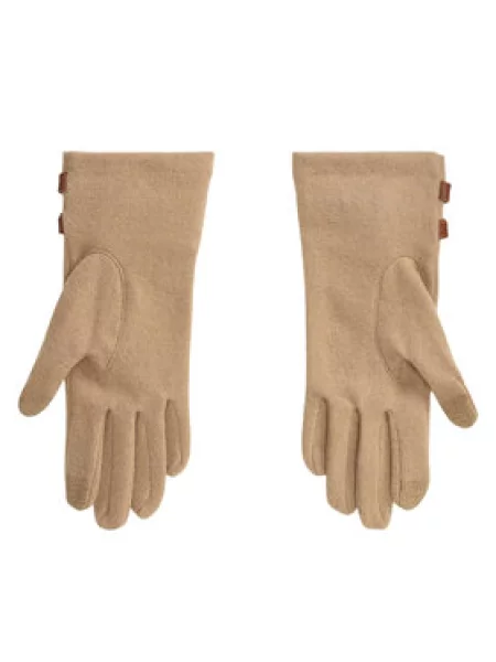 Ženske rukavice LAUREN RALPH LAUREN Tamno bež
