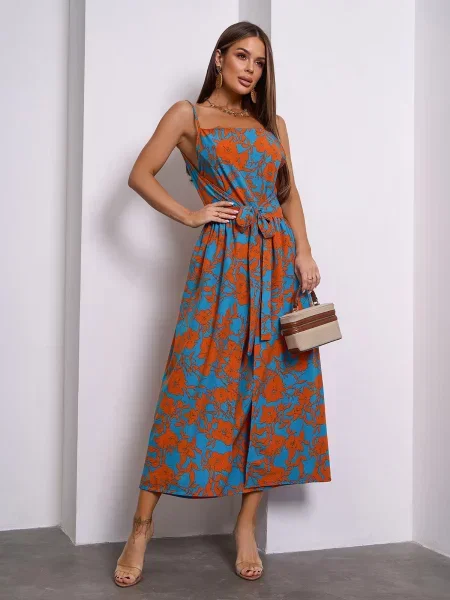 Сарафан ISSA Plus мультиколор комбінований верх