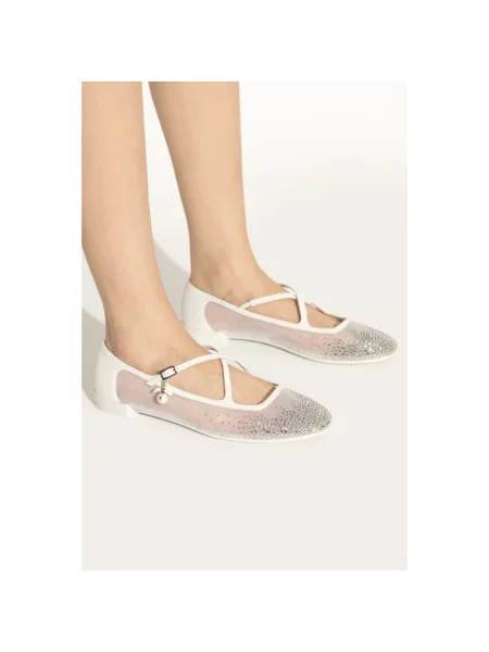 Balerinki Jimmy Choo białe